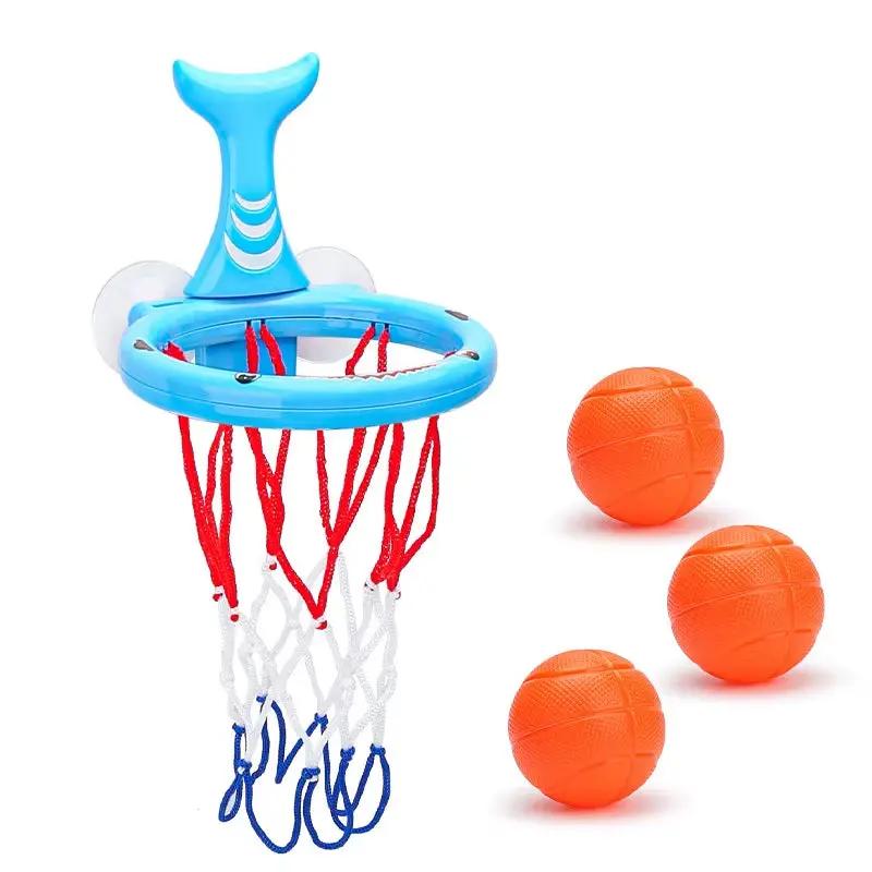 Baby Bath Toy Suction Cup Bathroom Bathtub Shooting Basketball Hoop with 3 Balls Children Toys Play Water Game Toys for Boy Gift