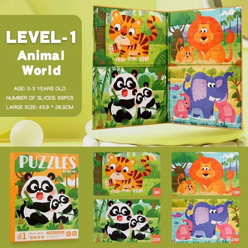 Children'S Magnetic Puzzle, Early Learning Toys for Infants and Toddlers, Magnetic Books, Montessori Education, Baby Gift