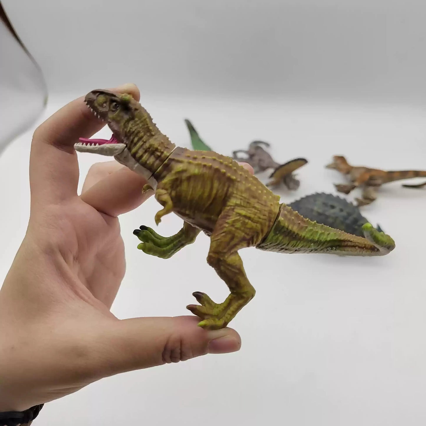 Mini Dinosaur Toy Set - Realistic T-Rex Pterodactyl Movable Animal Model for Kids in Stock