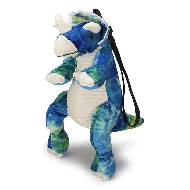 Plush T-Rex Backpack for Kids Dinosaur Bag for Kids with Adjustable Straps Dinosaur Costume Accessories for Boys and Girls