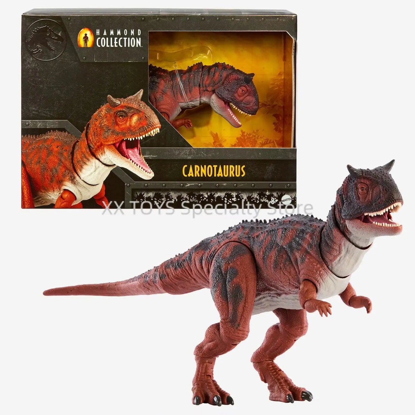 Jurassic World Fallen Kingdom Hammond Collection Dinosaur Action Figure Carnotaurus Stegosaurus Therizinosaurus Collectible Toys
