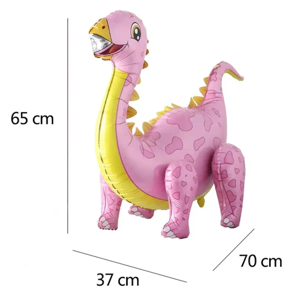 3D Standing Large Foil Dinosaur Tyrannosaurus Balloons Kids Dinosaur Birthday Party Decoration Inflatable Safari Favors Supplies