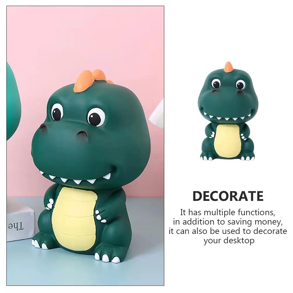 Dinosaur Shape Enamel Piggy Bank Creative Cartoon Animal Saving Jar Money Coin Bank Home Decoration Storage Box Christmas Gifts