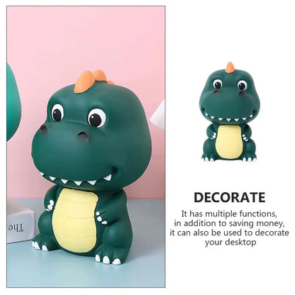 Dinosaur Shape Enamel Piggy Bank Creative Cartoon Animal Saving Jar Money Coin Bank Home Decoration Storage Box Christmas Gifts