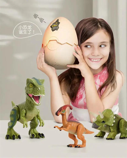 High Quality with LED Sound Dinosaur Toys Hatching Dinosaur Eggs Toy Tyrannosaurus Triceratops Raptor Puzzle Baby Birthday Gift