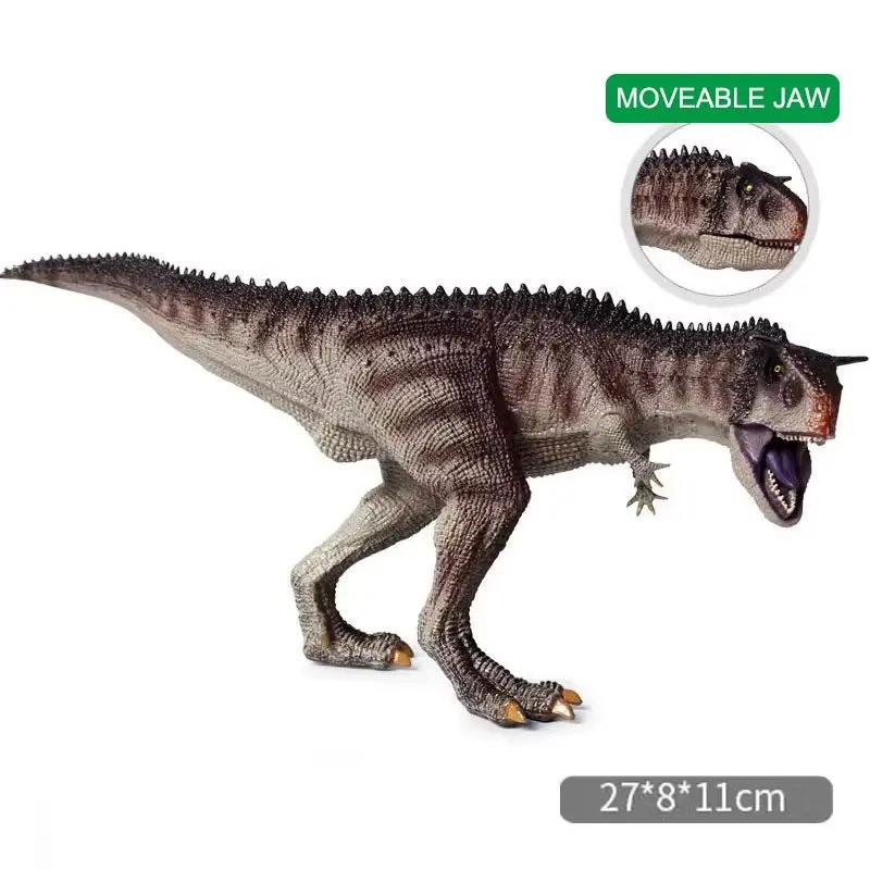 Carnotaurus Dinosaur Toys with Moveable Jaw, , Birthday Cake Topper, Family Party Gifts for Kids Age 4 Years & Up