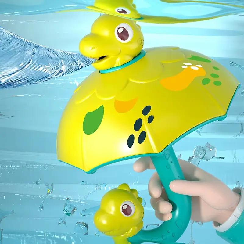Kids Dinosaur Umbrella Shower Children'S Water Spray Bath Toy Spinning Fun Parent-Child Interactive Bath Toys