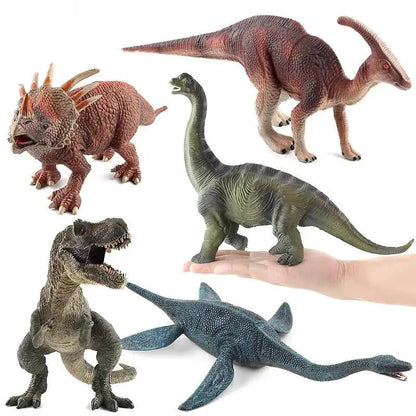 Simulation Dinosaur Toys Plastic Gorilla Toys Dinosaur Animals Model Brachiosaurus Plesiosaur Action Figures Kids Boy Gift