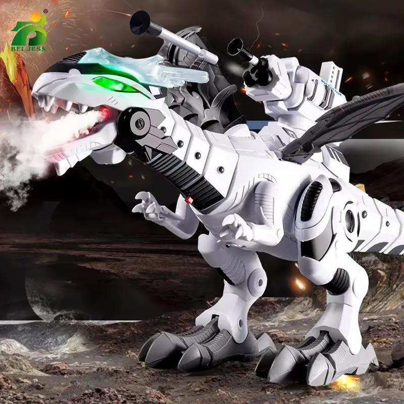 Children Dinosaurs Toys Electronic Boy Simulation Action Sound Light Spray Dinosaurs Model Education Toy for Kids Gifts