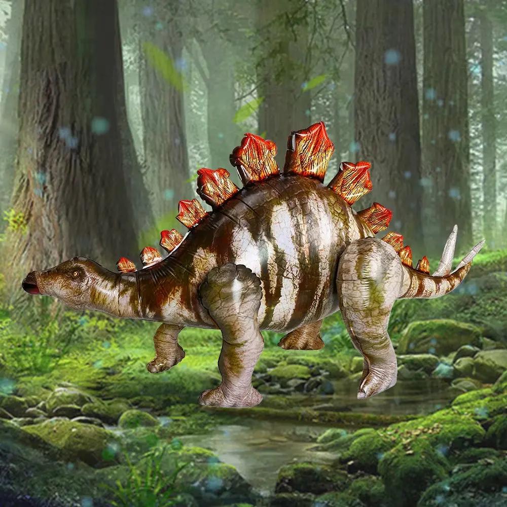 3D Large Walking Dinosaur Foil Balloons Jungle Animal Boys Birthday Party Decors Jurassic Standind Dragon Kids Toys Air Globos