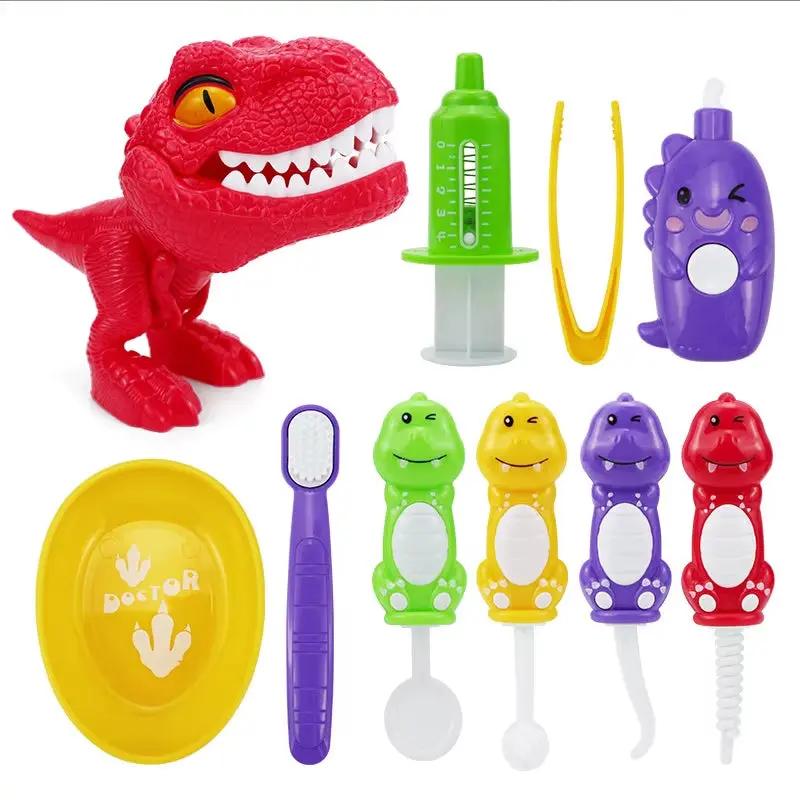 Dinosaur Teeth Pretend Doctors Teaching Aids Role Montessori Educational Cartoon Simulation Game Kids Intelligence Toys Gifts