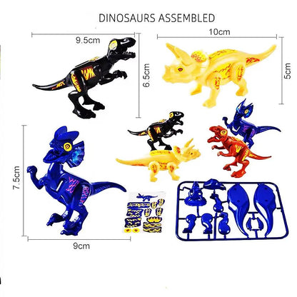 30 Set Children'S DIY Assembled Dinosaur Model Educational Toy Pinata Filler Carnival Prize Birthday Party Gift Pack