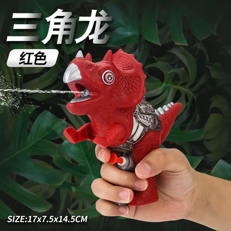 3D Dinosaur Water Gun Summer Toy for Kids Boys Girls Cute Cartoon Tyrannosaurus Press Water Spray Gun Outdoor Beach Garden Bath