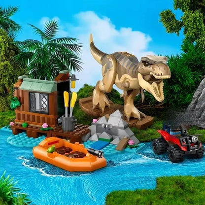 Compatible MOC Sets Dinosaur Park Movie Series Building Blocks T. Rex River Escape 76975 Assembling Children'S World Toys Gift
