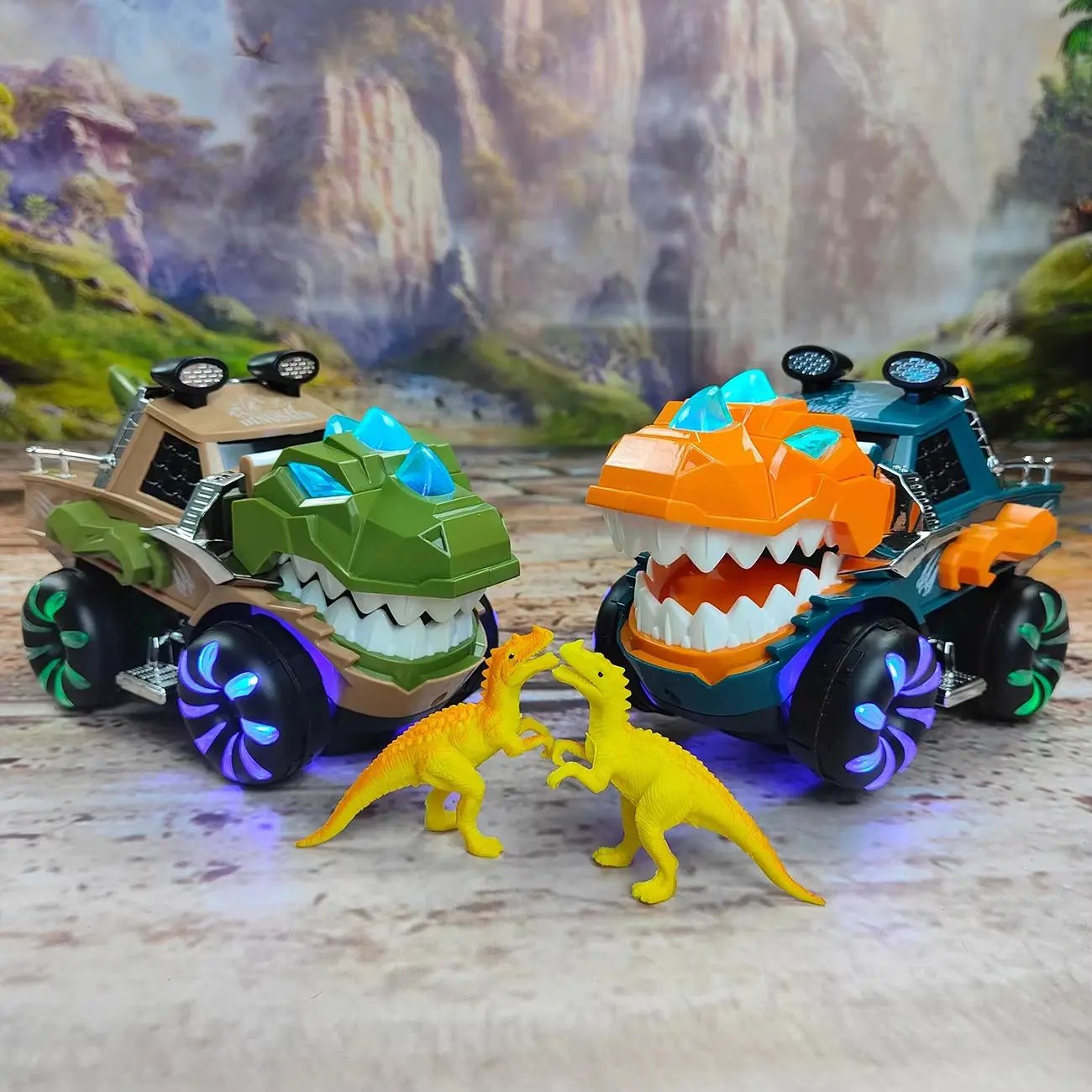 Dinosaur Car Toy for Kids - Electric Dancing Deformation Rotating Features Perfect Gift for Boys & Girls on Christmas or Birthda
