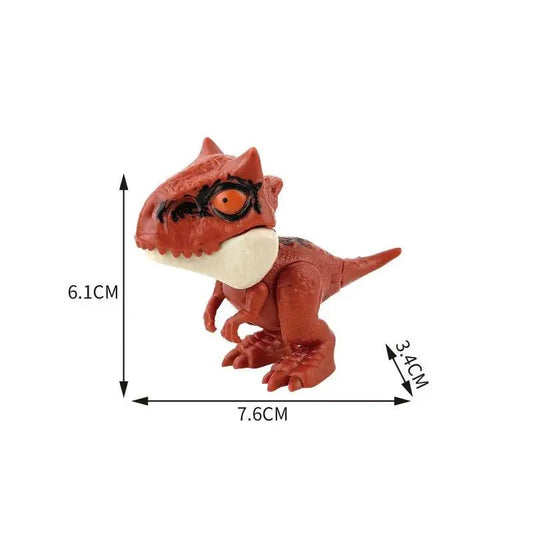 Jurassic Finger Biting Dinosaur Model Toys for Boys Triceratops Tyrannosaurus Ankylosaurus Tricky Interactive Animals Dino Toy