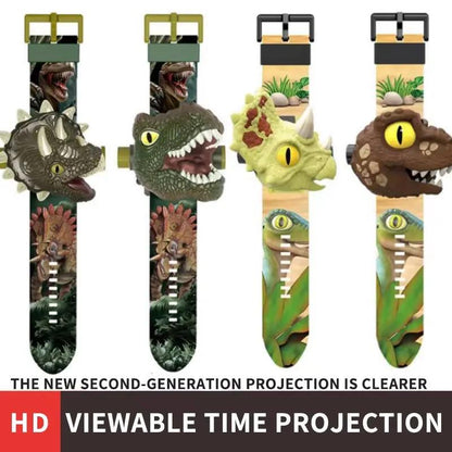 Dinosaur Projection Electronic Watch Cartoon Watch Clock Kids Christmas Gift for Kids - Fun Luminous Toy and Kindergarten Gift
