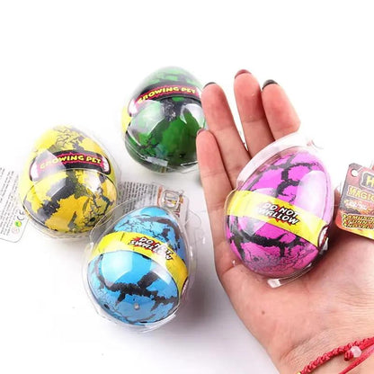 4PCS Dinosaur Eggs Hatching in Water Big Size Water Growing Animal Eggs Dinosaur Grow Egg Novelty Educational Toys for Kids Gift