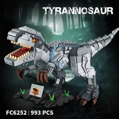 Jurassic Park Dinosaur World Building Blocks Triceratops Tyrannosaurus Rex Dinosaur Model Toys for Kids Boys Christmas Gifts