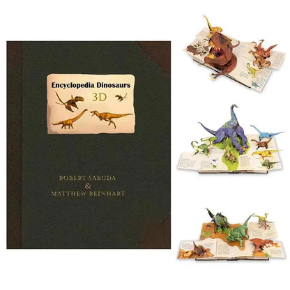 3D Encyclopedia Prehistorica Dinosaurs Folding -Up Interest Dinosaur Picture Book Science Popularization Children'S Gifts