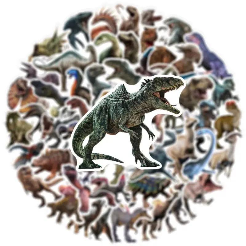 10/25/50Pcs Cartoon Dinosaurs Stickers for DIY Scrapbooking Stationery Water Bottle Phone Laptop Suitcase Guitar Decal Kids