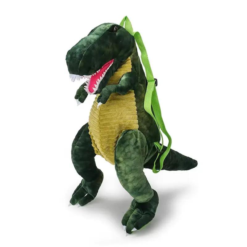 Plush T-Rex Backpack for Kids Dinosaur Bag for Kids with Adjustable Straps Dinosaur Costume Accessories for Boys and Girls