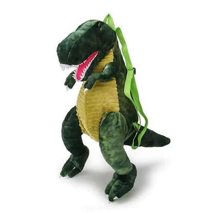 Plush T-Rex Backpack for Kids Dinosaur Bag for Kids with Adjustable Straps Dinosaur Costume Accessories for Boys and Girls