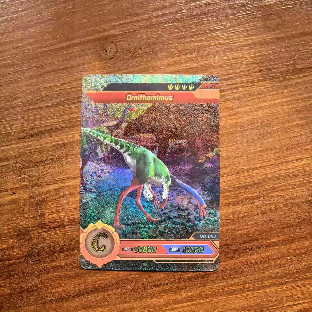 55Pcs Dinosaur Cards Flash Children'S Cognitive Christmas Present