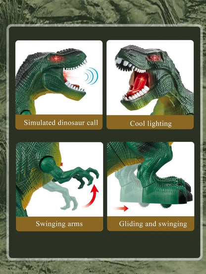 Dinosaur Toys for Kids 3+, Electric Audiovisual Dinosaur Model Electronic Walking Robot Dinosaur Toy Not Include Battery