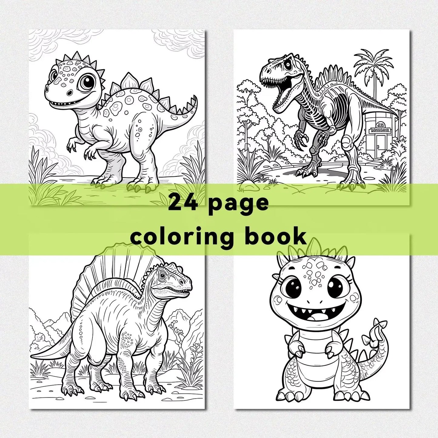 Dinosaur World Coloring Book for Adults and Teens Featuring Cute Kill Time Graffiti Painting Drawing Art Book Halloween Gift