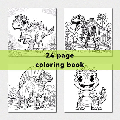 Dinosaur World Coloring Book for Adults and Teens Featuring Cute Kill Time Graffiti Painting Drawing Art Book Halloween Gift