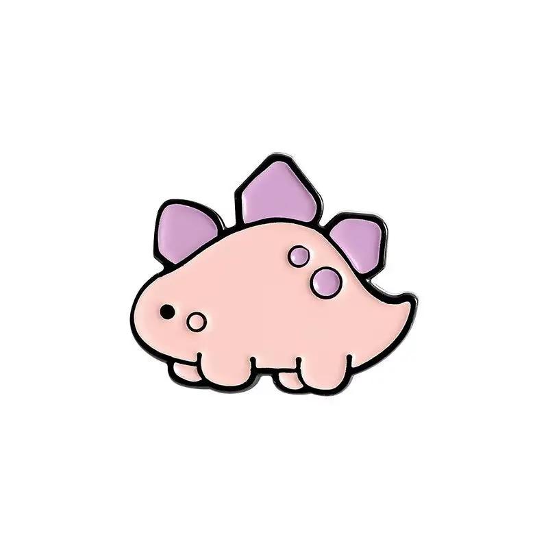 Dinosaur Series Enamel Pins Book Skate Rock LGBT Animal Brooches Lapel Badges Funny Cartoon Jewelry Gifts for Children Wholesale