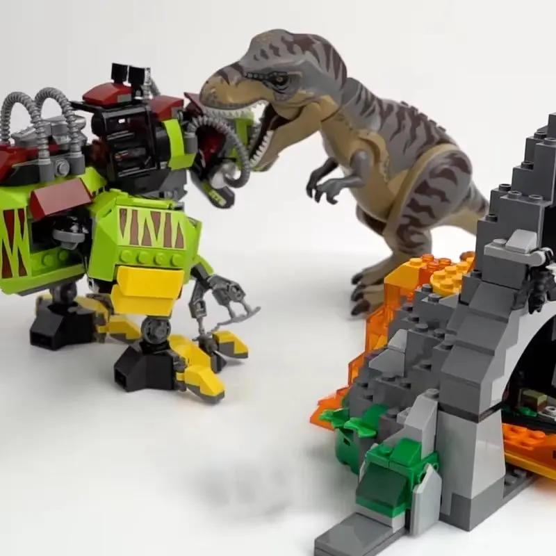 Third Party Compatible Sets Dinosaur World Series Building Blocks Tyrannosaurus Rex Mecha Dinosaur Assembly Toys for Children ﻿