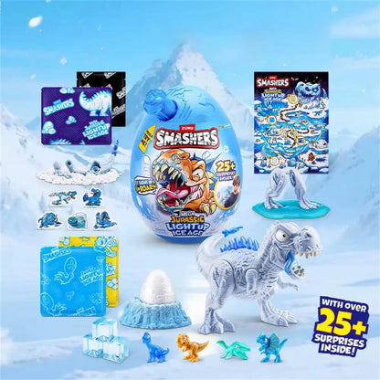 Smashers Glacier Dinosaur Escape Boy Assemble Dinosaur Toy Surprise Unboxing Birthday Gift Tyrannosaurus Rex Pterosaur