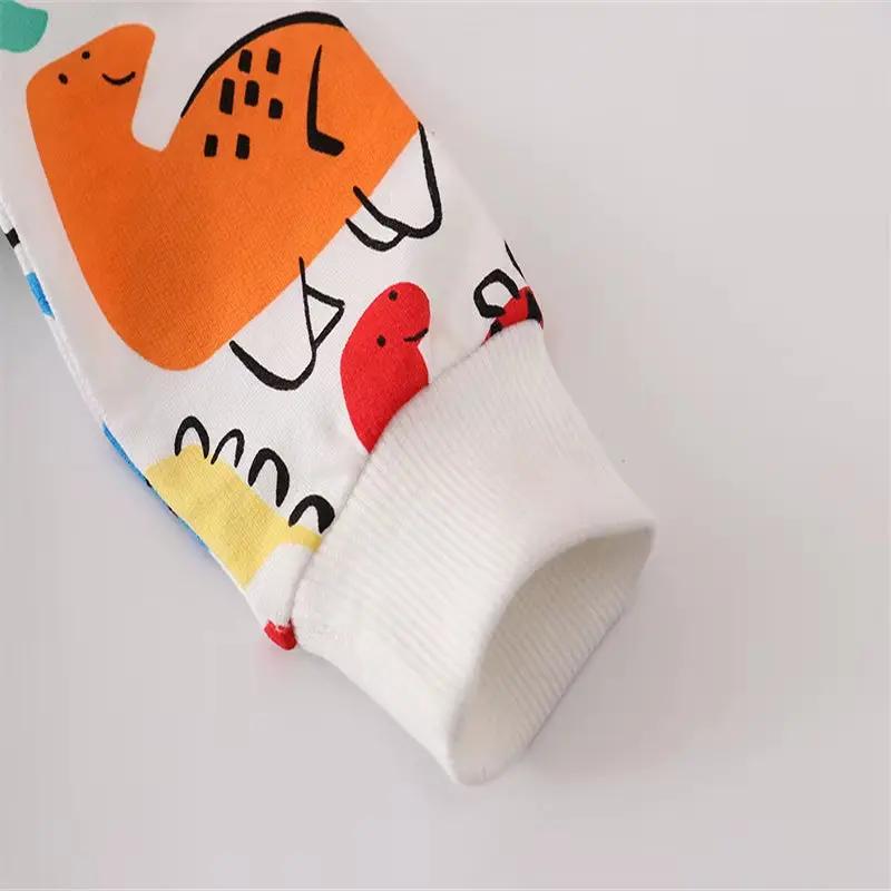 2-7T Dinosaurs Print Boys Sweatshirts Autumn Spring Kids Hooded Children'S Top Baby Clothes Sport Shirts