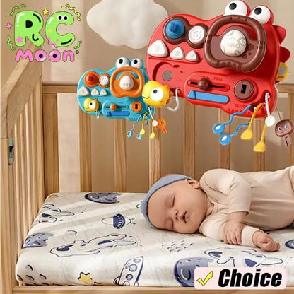 Baby Multifunctional Steering Wheel Toy Early Education Cute Dinosaur Button Control Fun Sturdy Children'S Educational Toy