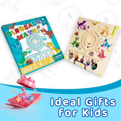 Dinosaur Maze Toy, Magnetic Pen Training, Color and Shape Classification Cognition, Baby Gift.Table Games