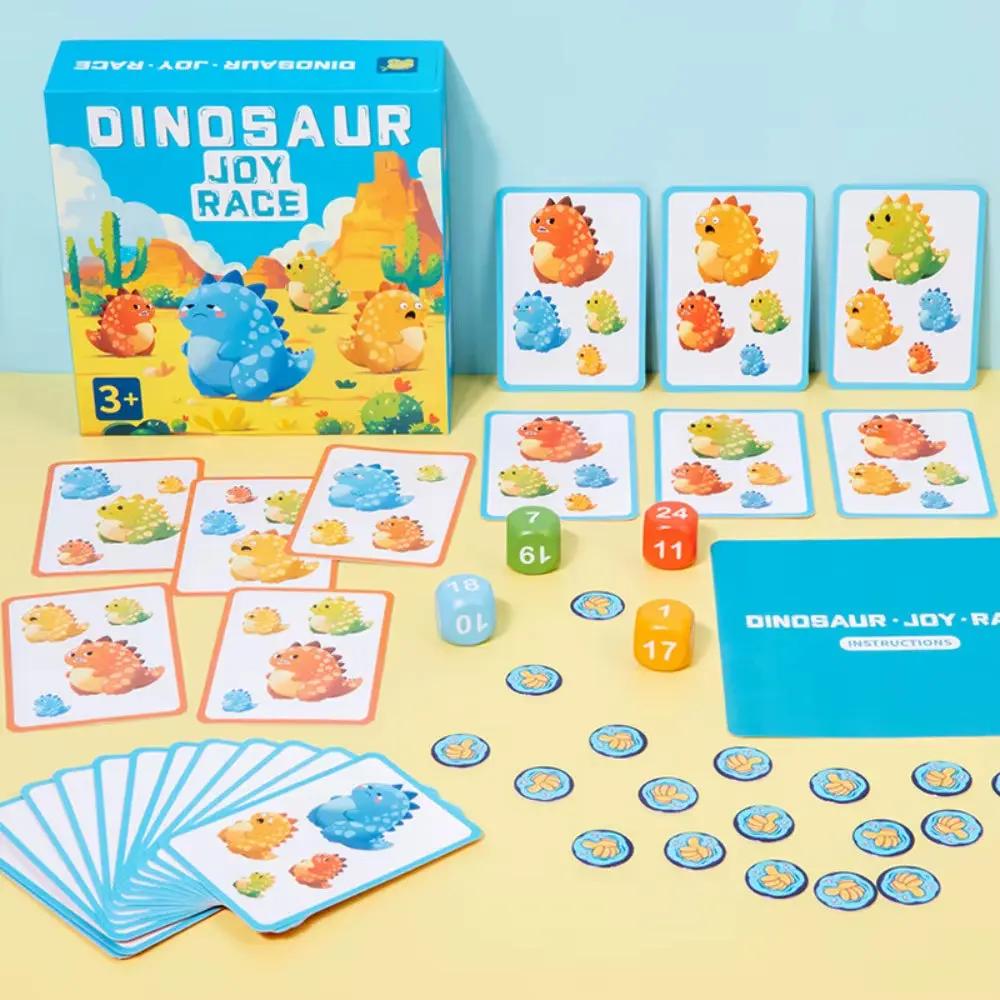 Wood Animal Joy Race Games Board Dinosaur Colorful Montessori Cognitive Ability Toy Educational Montessori