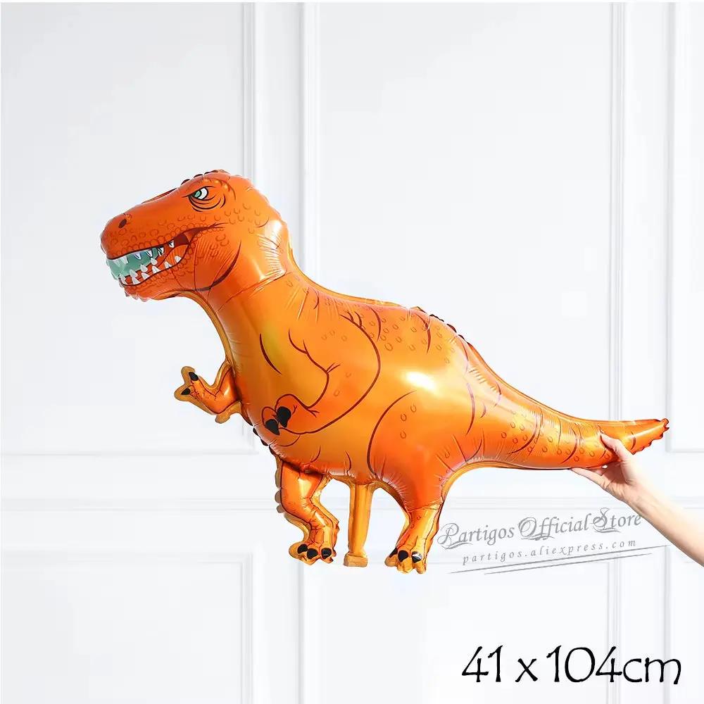 Large 4D Walking Dinosaur Balloons Jurassic Dinosaur Party Supplies Kids Birthdays Decorations Jungle Dragon Foil Globos Toys