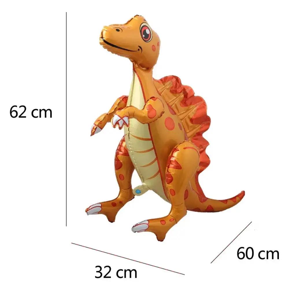 3D Standing Large Foil Dinosaur Tyrannosaurus Balloons Kids Dinosaur Birthday Party Decoration Inflatable Safari Favors Supplies