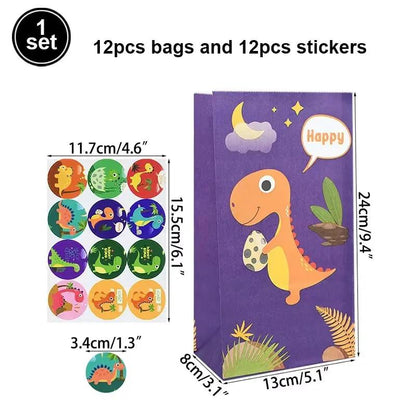 Dinosaur Party Goodie Bags Fillers Tattoo Keychain Rubber Slap Bracelet Dino Ring Kids Dinosaur Birthday Party Supplies Gift Toy