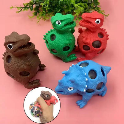 Dinosaur Grape Balls, Pinch Fun, Creative Dinosaur Stress Relief, Kids Party Favors, Birthday Filler Prizes, 3 Pack