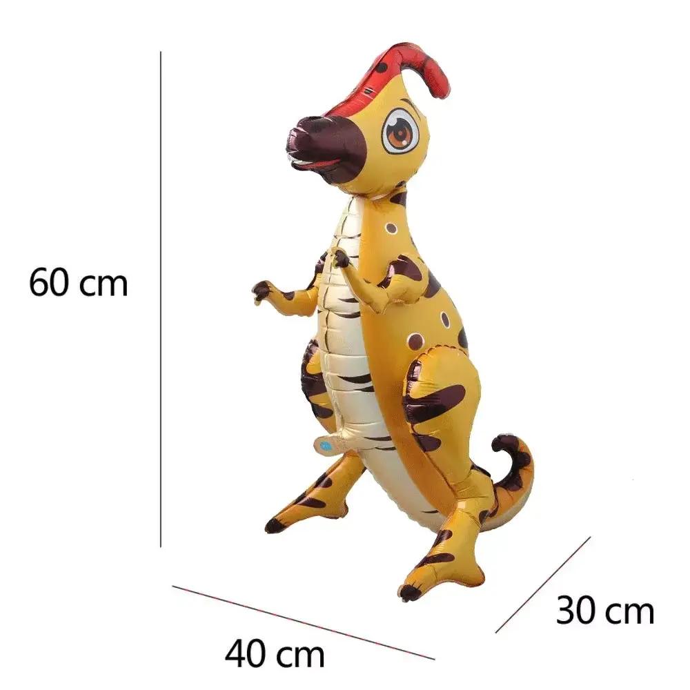 3D Standing Large Foil Dinosaur Tyrannosaurus Balloons Kids Dinosaur Birthday Party Decoration Inflatable Safari Favors Supplies