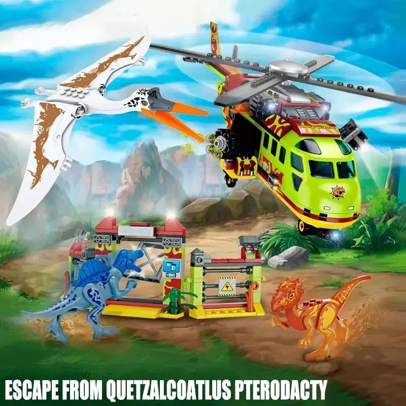 Jurassic Dinosaurs World Animal Park Blocks Building Brick Dinosaur Figures City Dino Robot Dinosaurios Toys for Children Gifts