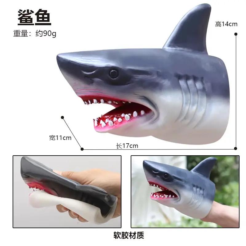 2025 Hand Puppets Dinosaur Head Model Toy Dinosaur World Animal Model Action Figures Collection Toy for Kids Soft Toy Gifts