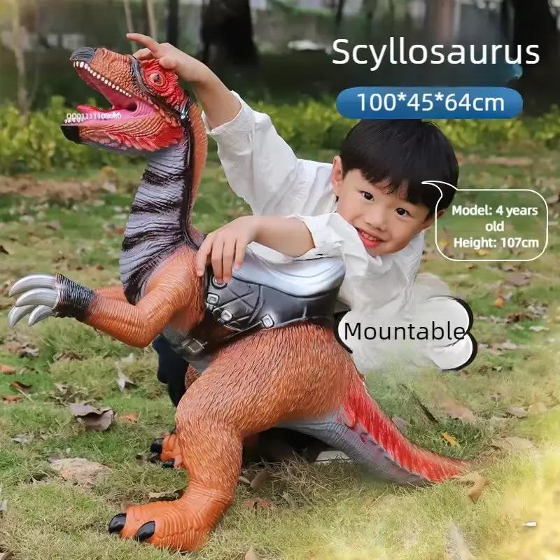 Large Soft Puppets Dinosaur Model Toys Big Mount 4-Years T-Rex Brachiosaurus Jurass Park Dinosaur Worlds Toy for Kids Boys Gifts