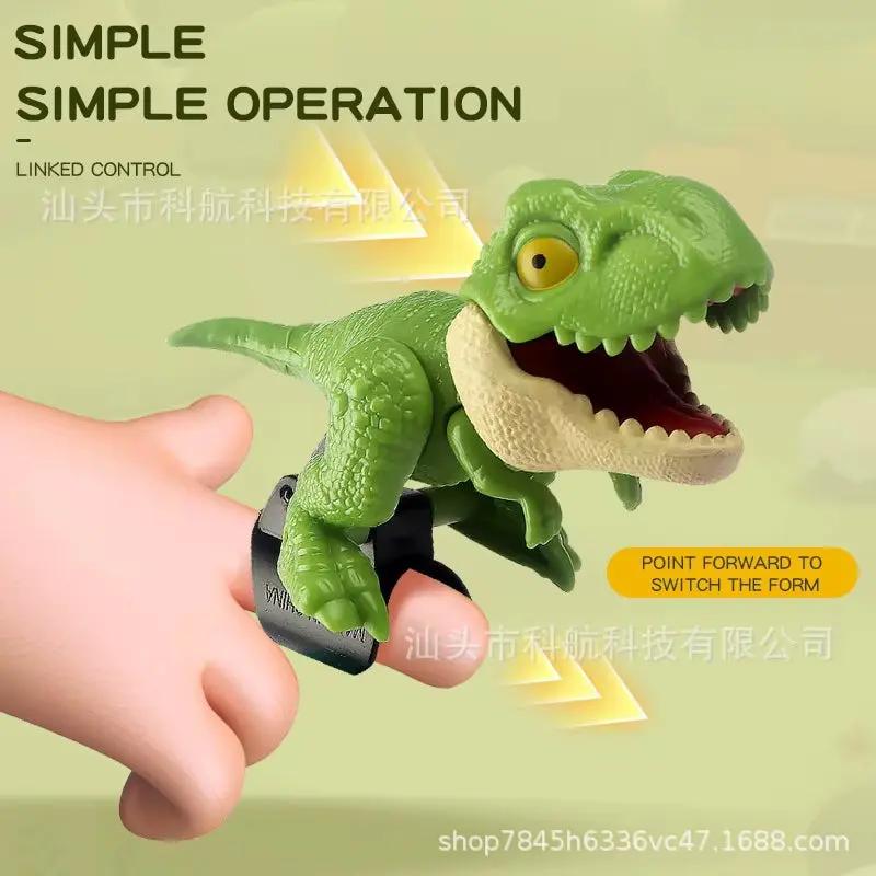 Finger Dinosaur Tyrannosaurus Rex Children'S Model Toy Bite Finger Dinosaur Activity Joint Dinosaur Boy Gift Toy