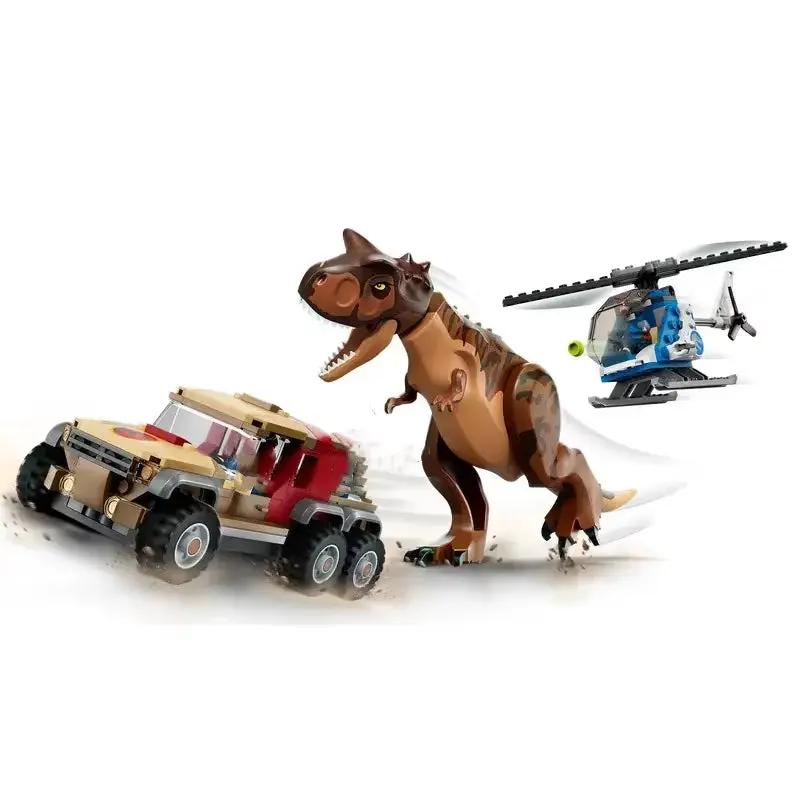 Compatible Sets Carnotaurus Dinosaur Chase Model Building Blocks Assemble Bricks Toys for Children Birthday Christmas Gift 76941