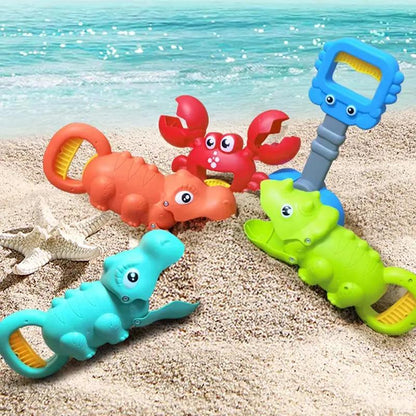 Children'S Beach Toy, Lobster, Dinosaur Toy Clip, Male and Female Crab Foot Pliers, Robotic Arm, Beach Dredging Shovel Set