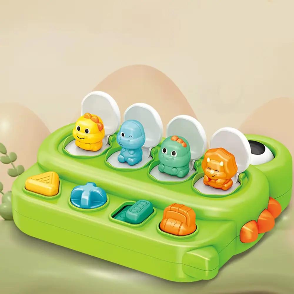 Children Interactive Pop up Animals Toys Dinosaur Puzzle Switch Box Montessori Hand-Eye Coordination Educational Games Kids Toys